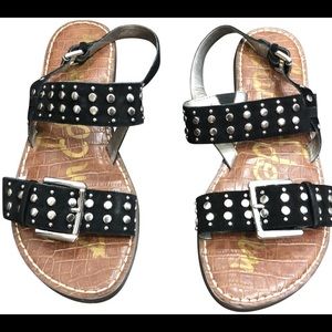 Sam Edelman Black Studded Sandals